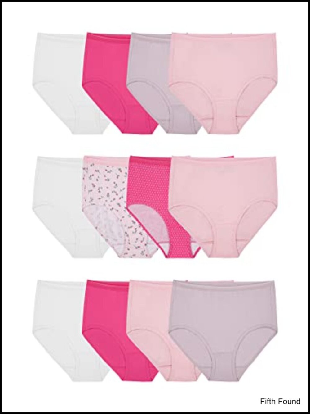 Women's Eversoft Cotton Briefs 12 Pack Tag Free Breathable